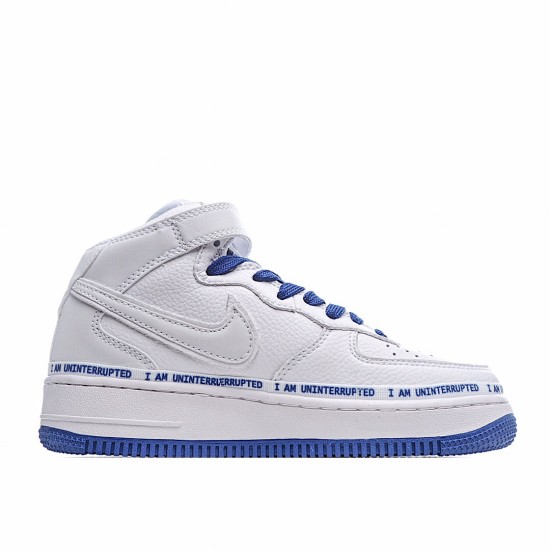 Uninterrupted x Air Force 1 More Than White Blue Running Shoes CT1206 600 Unisex AF1 