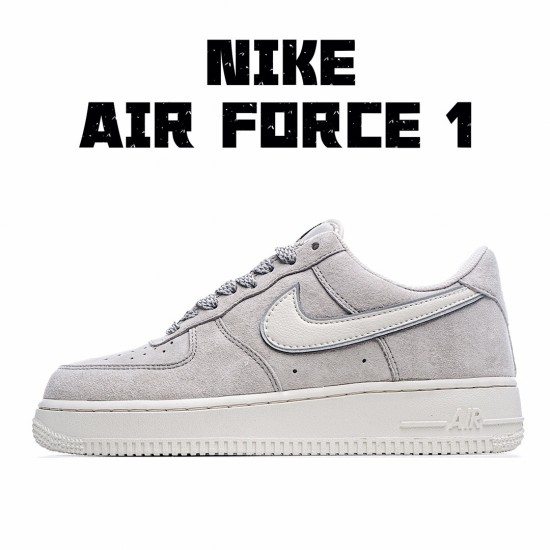 Nike Air Force 1 07 Gray White Running Shoes AQ8741 101 AF1 Unisex 