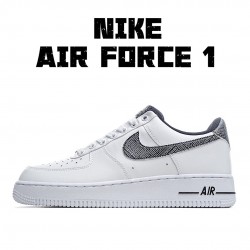 Nike Air Force 1 07 White Metallic Silver CZ7933-100 Unisex Casual Shoes