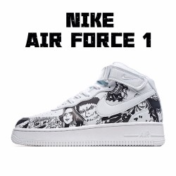 Nike Air Force 1 High White Black AQ8020-100 Unisex Casual Shoes