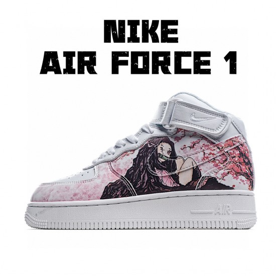 Nike Air Force 1 High White Multi AQ8020-601 Womens Casual Shoes
