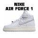 Nike Air Force 1 High White Silver Premium Toll Free CU1414-100 Unisex Casual Shoes