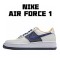 Nike Air Force 1 Low 07 Blue Grey Yellow CK7214-101 Mens Casual Shoes