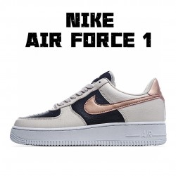 Nike Air Force 1 Low Beige Gold Black DB5080-200 Unisex Casual Shoes