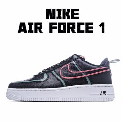 Nike Air Force 1 Low Black Red Running Shoes CK7213 001 AF1 Unisex 