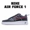 Nike Air Force 1 Low Black Red Running Shoes CK7213 001 AF1 Unisex 