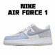 Nike Air Force 1 Low Blue Gray White Running Shoes AO2425 400 AF1 Unisex 