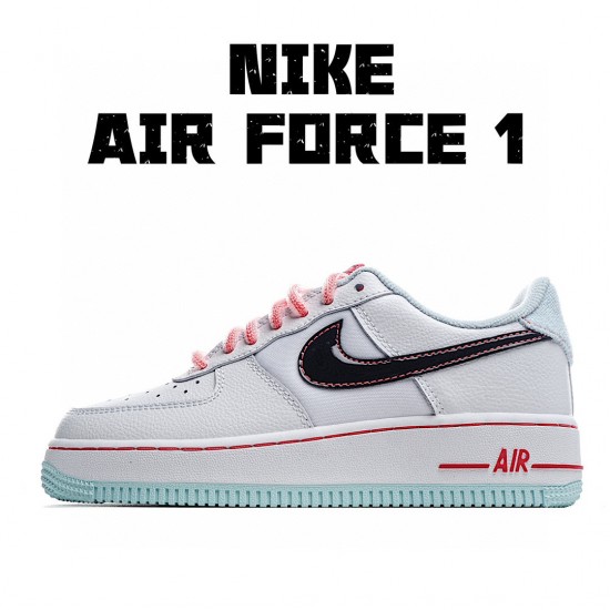 Nike Air Force 1 Low Blue White Pink DD7709-109 Womens Casual Shoes