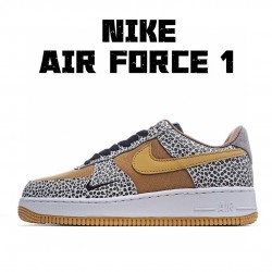 Nike Air Force 1 Low Brown Black Green CD2563-002 Unisex Casual Shoes