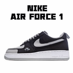 Nike Air Force 1 Low Grey Black BQ6818-009 Unisex Casual Shoes