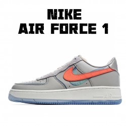 Nike Air Force 1 Low Grey Orange CT3824-001 Unisex Casual Shoes