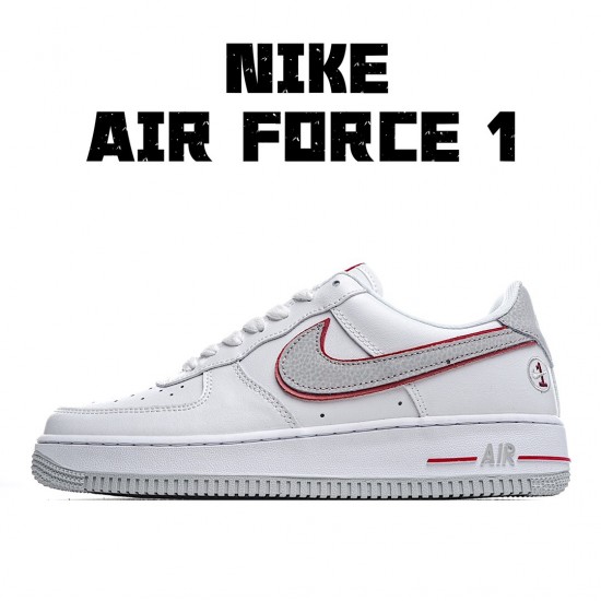 Nike Air Force 1 Low Grey Red White CJ1681-101 Unisex Casual Shoes