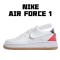 Nike Air Force 1 Low NBA White Crimson Gum CT2298-101 Unisex Casual Shoes