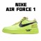 Nike Air Force 1 Low Off-White Volt AO4606-700 Mens Casual Shoes