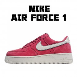 Nike Air Force 1 Low Red Silver AQ8741-601 Unisex Casual Shoes