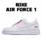 Nike Air Force 1 Low Supreme White Red CU9225-100 Unisex Casual Shoes