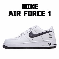 Nike Air Force 1 Low White Black Running Shoes CW7297 100 Unisex 