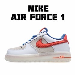Nike Air Force 1 Low White Blue Red Running Shoes 318988 110 AF1 Unisex 