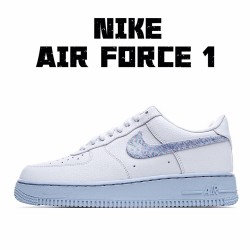 Nike Air Force 1 Low White Blue Running Shoes AF1 Unisex 