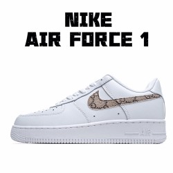 Nike Air Force 1 Low White Brown Running Shoes AO9381 100 AF1 Unisex 
