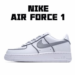 Nike Air Force 1 Low White Gray Running Shoes AO9296 002 AF1 Unisex 