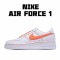 Nike Air Force 1 Low White Orange 315115 108 AF1 Unisex Running Shoes 