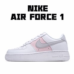 Nike Air Force 1 Low White Pink Gray CK7216 001 AF1 Womens Running Shoes 
