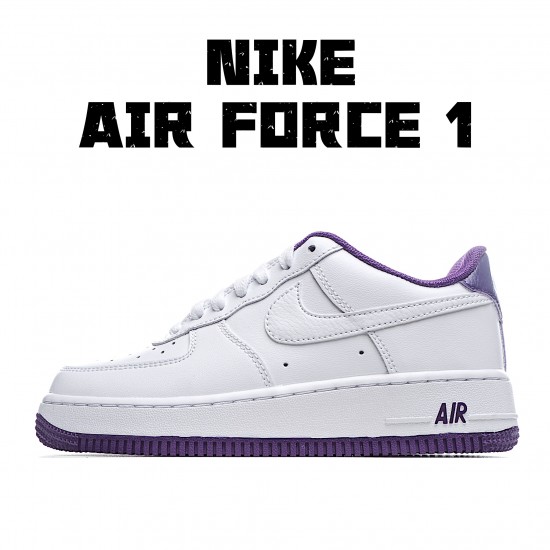 Nike Air Force 1 Low White Purple Running Shoes CJ1380 100 Unisex AF1 