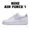 Nike Air Force 1 Low White Silver Pink 315115-156 Womens Casual Shoes