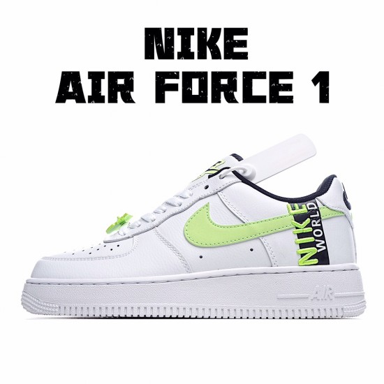 Nike Air Force 1 Low Worldwide White Barely Volt CN8536-100 Unisex Running Shoes