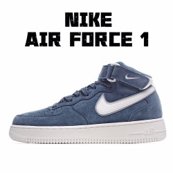 Nike Air Force 1 Mid 07 Blue White Running Shoes AA1118 007 Unisex AF1 