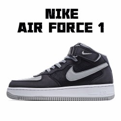 Nike Air Force 1 Mid Black Grey White 854851 067 Unisex Casual Shoes