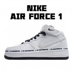 Nike Air Force 1 Mid Diy White Black BC2306-460 Unisex Casual Shoes