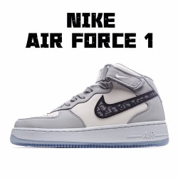 Nike Air Force 1 MID Unisex Running Shoes CT1266 700 Gray White Black AF1 Unisex 