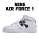 Nike Air Force 1 Mid White Black 315123-111 Unisex DIY Casual Shoes