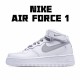 Nike Air Force 1 Mid White Gray Running Shoes 366731 606 Unisex AF1 