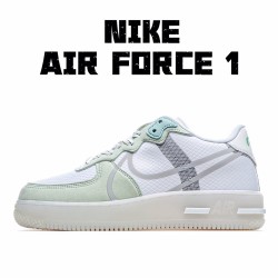 Nike Air Force 1 React QS White Green Running Shoes CQ8879 111 Unisex 