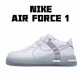 Nike Air Force 1 React QS Whtie Gray Running Shoes CQ8879 100 AF1 Mens 