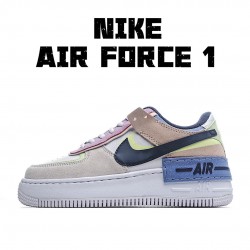 Nike Air Force 1 Shadow Photon Dust Crimson Tint CU8591-001 Womens Casual Shoes
