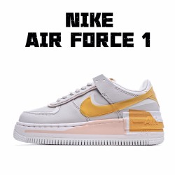 Nike WMNS Air Force 1 Shadow Gray Pink Orange Running Shoes CQ9503 001 AF1 Womens 