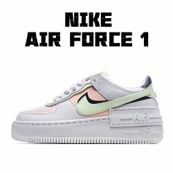 Nike WMNS Air Force 1 Shadow White Green Pink CI0919 107 AF1 Womens Running Shoes 