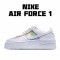 Nike WMNS Air Force 1 Shadow White Multi Running Shoes CW0367 100 Womens 