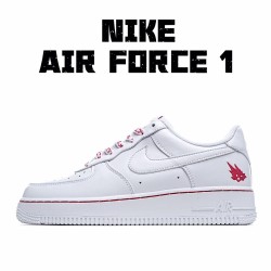 Travis Scott x Air Force 1 Low Unisex CT9225 188 White Red Running Shoes 