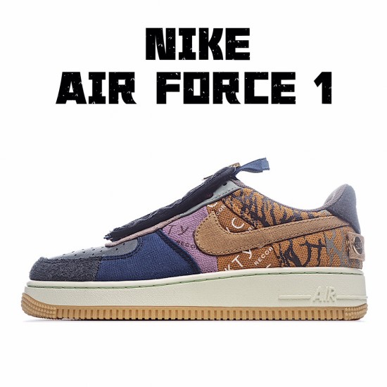 Travis Scott x Nike Air Force 1 Low Unisex CN2405 900 AF1 Blue Brown Running Shoes 