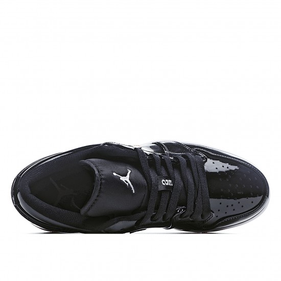Air Jordan 1 Low Black Gold Casual Shoes 554723 032 Unisex AJ1 jordan 