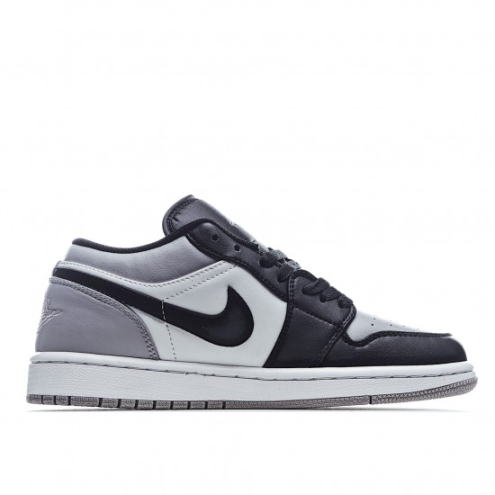 Air Jordan 1 Low Black Gray Casual Shoes 553558 110 Unisex AJ1 Jordan 