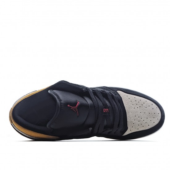 Air Jordan 1 Low Black Gray Casual Shoes 553558 127 AJ1 Jordan 