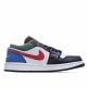 Air Jordan 1 Low Black Red White Blue Casual Shoes CZ4776 101 AJ1 Unisex Jordan 