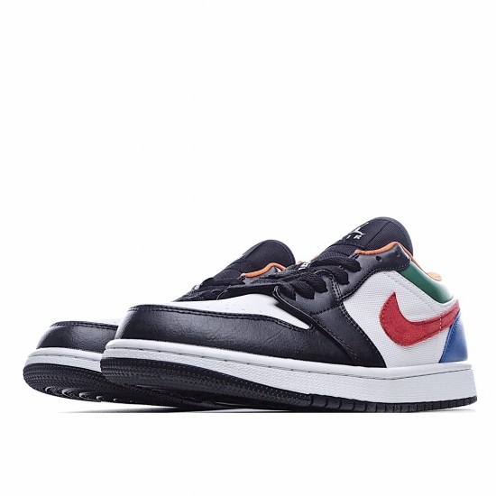 Air Jordan 1 Low Black Red White Blue Casual Shoes CZ4776 101 AJ1 Unisex Jordan 