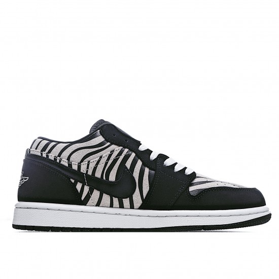 Air Jordan 1 Low Black White Casual Shoes 553560 057 Unisex AJ1 Jordan 